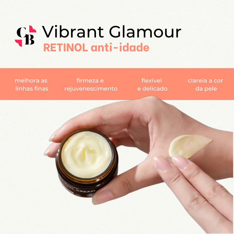 Creme Vibrant Glamour Retinol Anti-idade