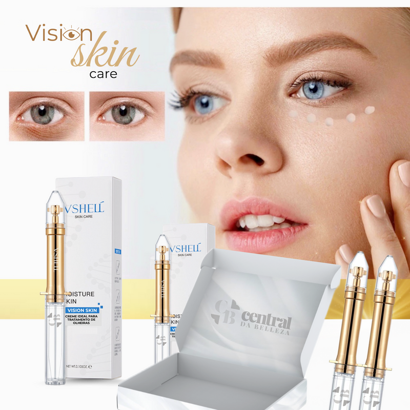 Creme Vision Skin para Olheiras - Revitaliza Olhos 6 Em 1