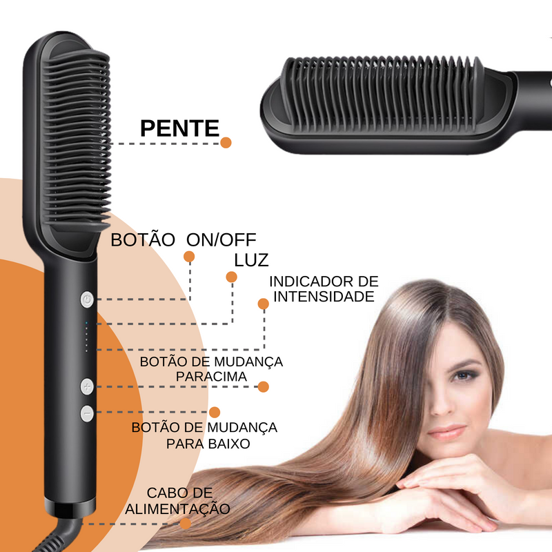 Escova Alisadora Diamond Hair