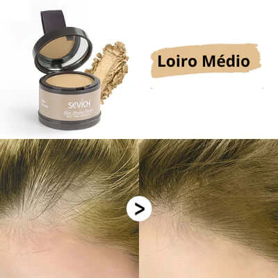 Pó Maquiagem p/ Cabelo a prova D'agua - SEVÍCH ✅