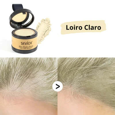 Pó Maquiagem p/ Cabelo a prova D'agua - SEVÍCH ✅