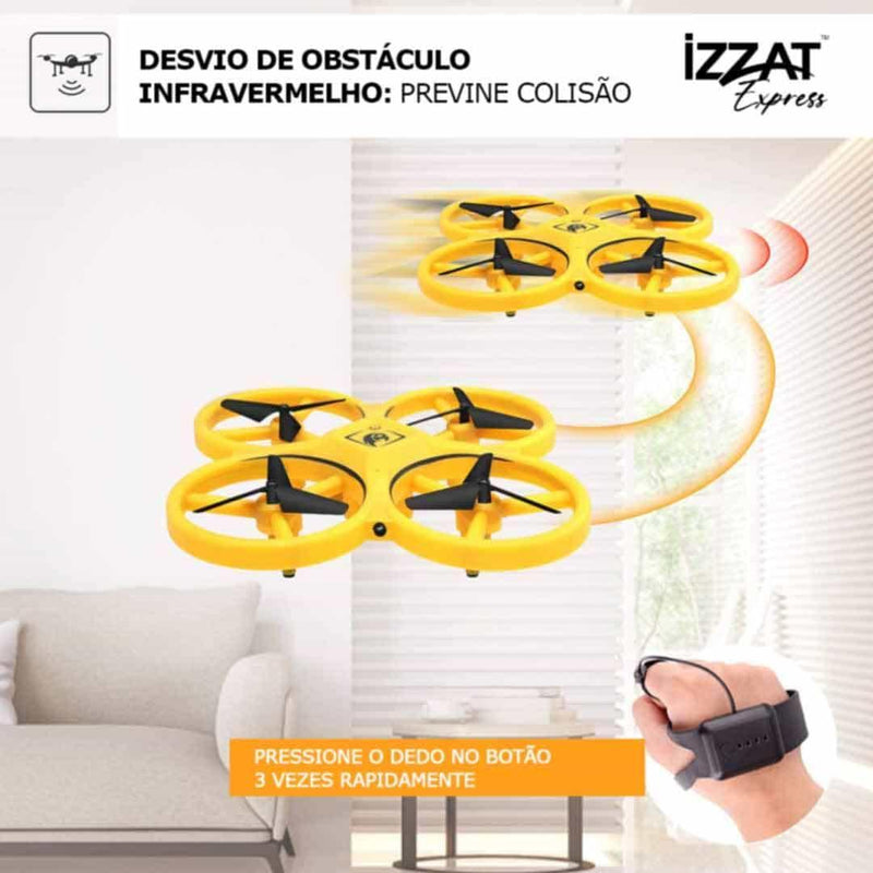 Flying Drone Tazzi™ - Mini Drone com Sensor de Movimento - Use Future