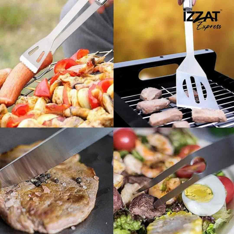 Kit de Utensílios para Churrasco Profissional Tazzi™ - Use Future