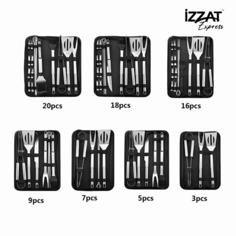 Kit de Utensílios para Churrasco Profissional Tazzi™ - Use Future