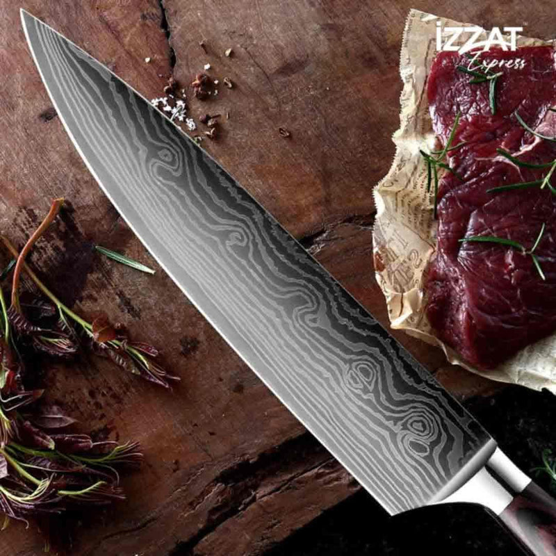 Kit Facas para Cozinha Profissional Aço Inoxidável Tazzi™ - Use Future