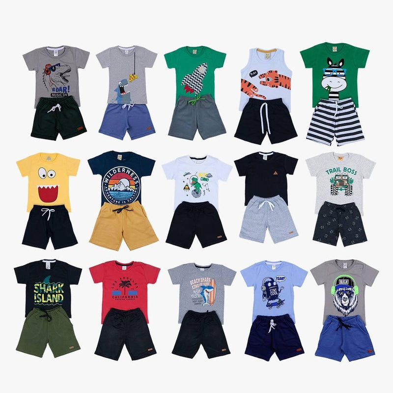 Kit 10 Peças de Roupas Infantil Masculina - PROMOÇÃO DE VERÃO - Use Future