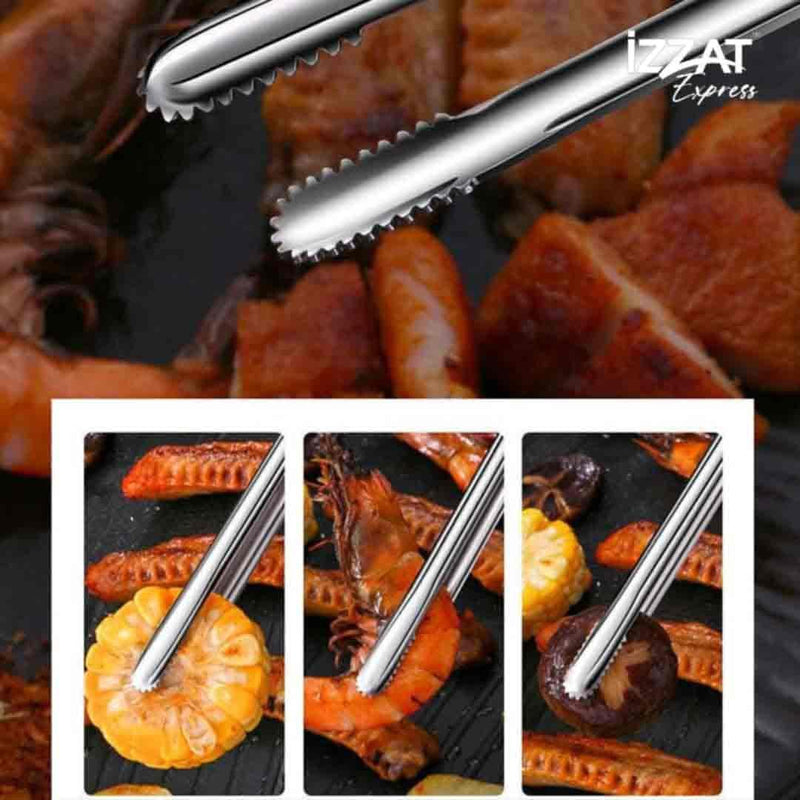 Pinça de Pegar Carne Utensílio para Churrasco Tazzi™ - Use Future