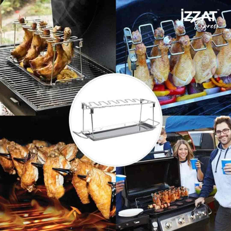 Suporte Churrasco Rack para Frango Assado Tazzi™ - Use Future