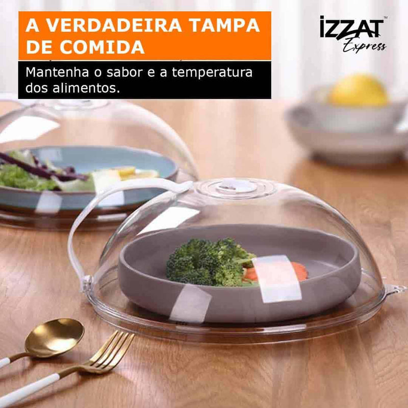 Tampa Alimentos Microondas - Anti Sujeiras Tazzi™ - Use Future